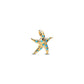 Pandora Sparkling Blue Starfish Dangle Charm 763818C01
