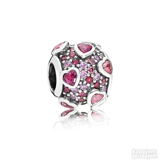 PANDORA privezak Explosion of Love srebro ale s925 796555CZ