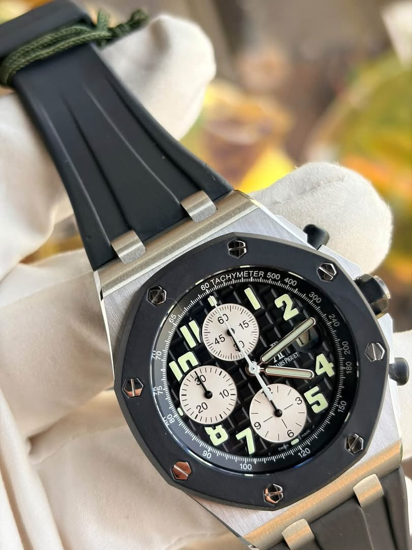 Audemars Piguet Royal Oak Offshore Chronograph “Rubberclad” 42mm – Ref. 25940SK – Full Set