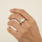 3 STONE EMERALD RING