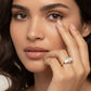 3 STONE EMERALD RING