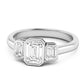 3 STONE EMERALD RING
