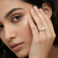 3 STONE OVAL RING