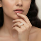 3 STONE OVAL RING