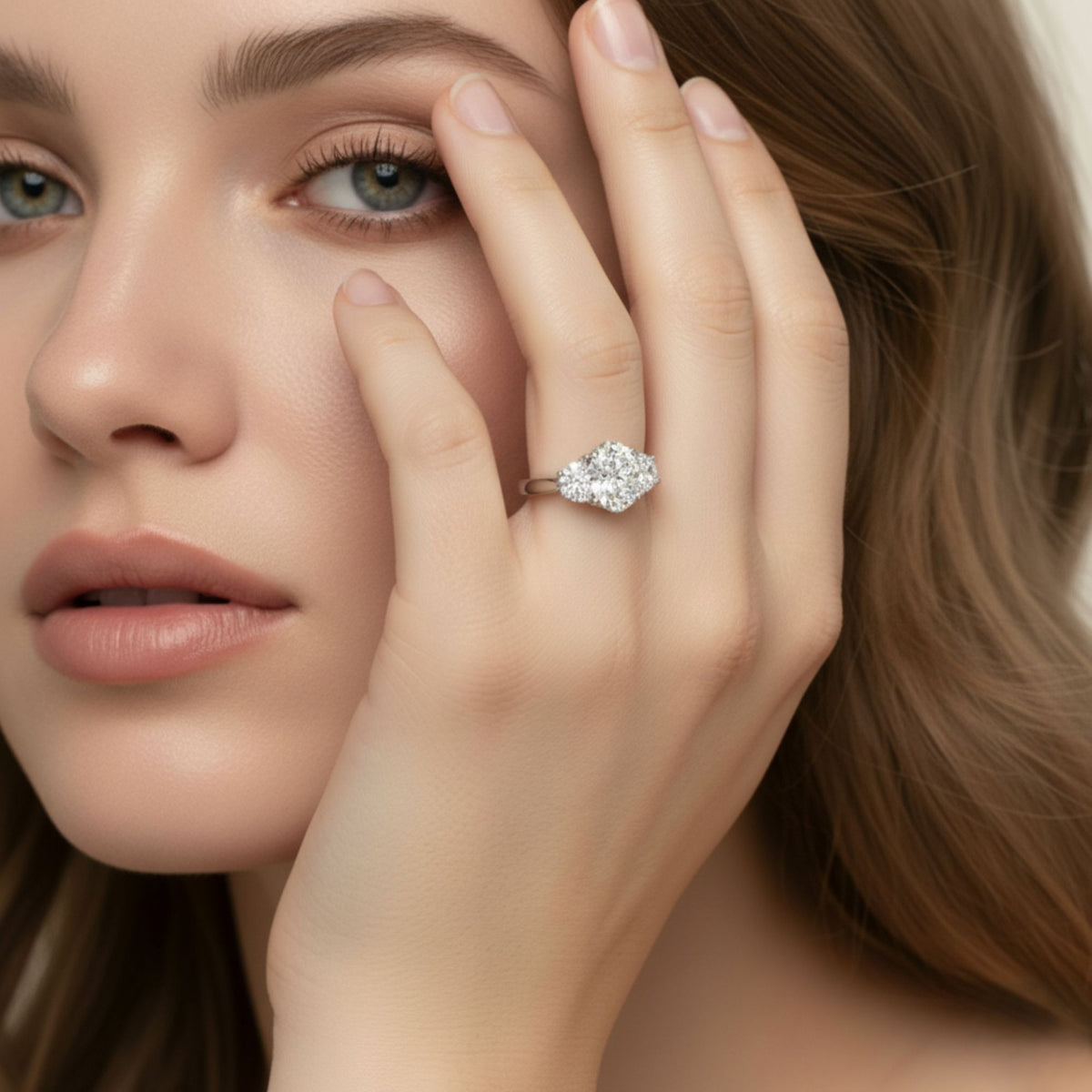 3 STONE ENGAGEMENT RING