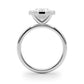 Solitaire Bezel Set Oval Engagement Ring
