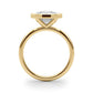 Solitaire Bezel Set Round Engagement Ring