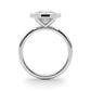 Solitaire Bezel Set Round Engagement Ring