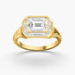 Lab Diamond Emerald Cut Halo Engagement Ring 2 3/4 Ctw.