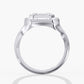 Lab Diamond Emerald Cut Halo Engagement Ring 2 3/4 Ctw.