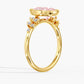 Lab Diamond Pear Fancy Vivid Pink Ring 3 Ct.