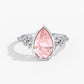 Lab Diamond Pear Fancy Vivid Pink Ring 3 Ct.