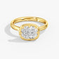 Lab Diamond Elongated Cushion Cut Engagement Ring 3 Ct.