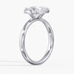 Lab Diamond Elongated Cushion Cut Engagement Ring 3 Ct.