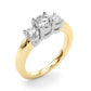 3-Stone Round Engagement Ring
