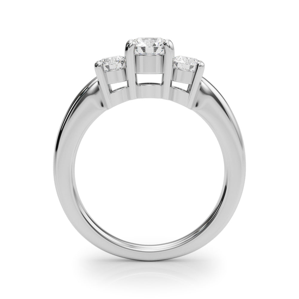 3-Stone Round Engagement Ring