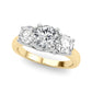 3-Stone Round Trellis Engagement Ring