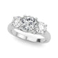 3-Stone Round Trellis Engagement Ring