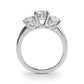 3-Stone Round Trellis Engagement Ring