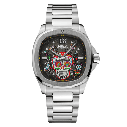 Mido Multifort TV Big Date Alebrijes M049.526.11.081.02 — official image