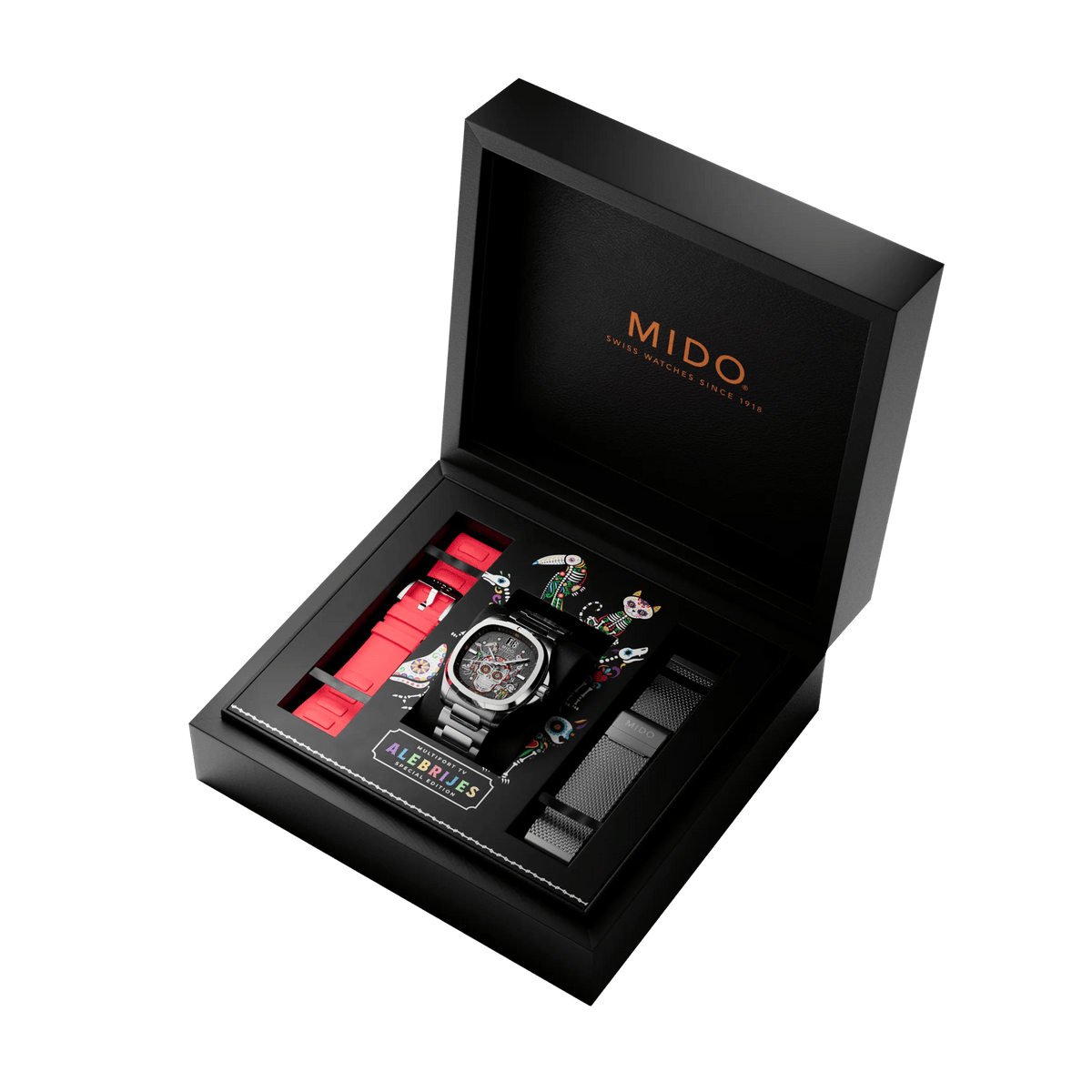 Mido Multifort TV Big Date Alebrijes M049.526.11.081.02 — official image