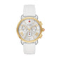 Michele Deco watch 34mm x 36mm silver white sunray dial