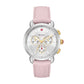Michele Deco watch 34mm x 36mm silver white sunray dial