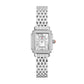 Michele Serein Oval Diamond watch 23mm x 24mm white mop w/ diamonds dial