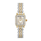 Michele Serein Oval Diamond watch 23mm x 24mm white mop w/ diamonds dial