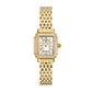 Michele Serein Oval Diamond watch 23mm x 24mm white mop w/ diamonds dial