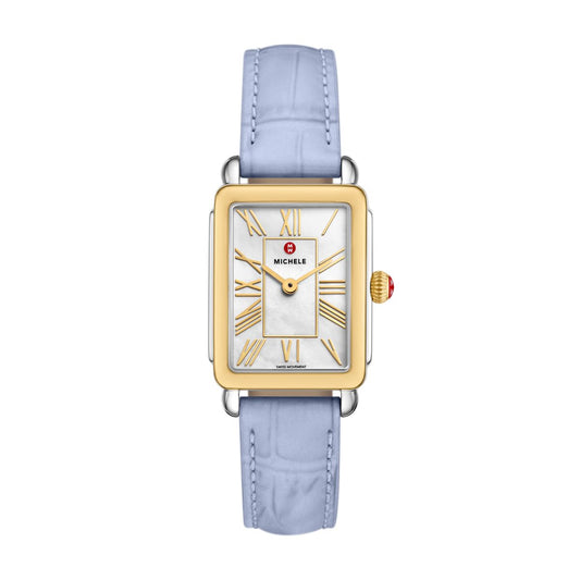 Michele Deco Park watch 24mm x 27mm white mop dial