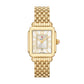 Michele Deco Madison Mid Diamond watch 29mm x 31mm silver white sunray w/ dial