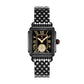 Michele Deco Madison Mid Diamond watch 23mm x 29mm noir gloss dial
