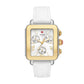 Michele Deco Sport Chrono watch 34mm x 36mm silver white sunray dial
