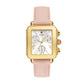 Michele Deco Sport Chrono watch 34mm x 36mm silver white sunray dial
