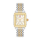 Michele Deco Mid Diamond watch 29mm x 31mm white mop w/ diamonds dial