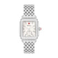 Michele Deco Mid Diamond watch 29mm x 31mm white mop w/ diamonds dial