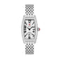 Michele Pavé Vintage watch 23mm x 40mm silver white guilloche dial