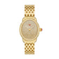 Michele Serein Oval Diamond watch 23mm x 40mm silver white guilloche dial