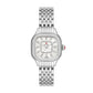 Michele Meggie Diamond watch 29mm x 26mm white mop w/ diamonds dial