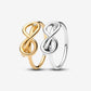 Always Together Infinity Knot Ring Set