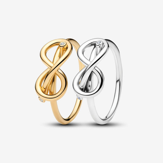 Always Together Infinity Knot Ring Set