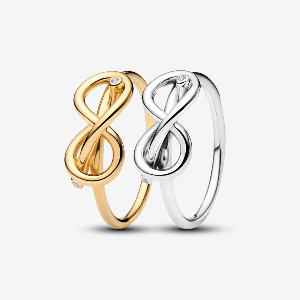 Always Together Infinity Knot Ring Set