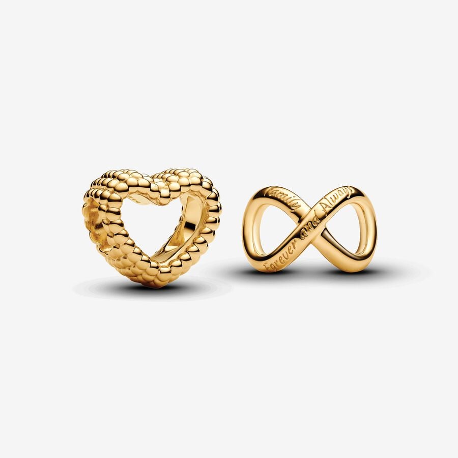 Golden Always and Forever Charm Duo