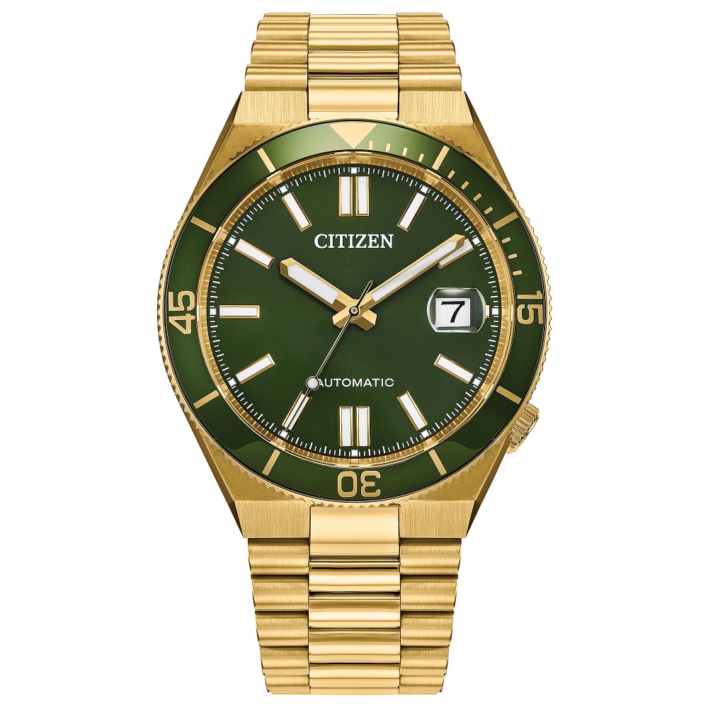 Citizen Tsuyosa NJ0232-53X, 40mm green dial stainless steel, Mens