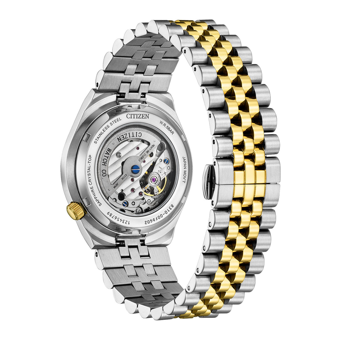Citizen TWO TONE GREEN AUTOMATIC JUBILEE BAND NK0024-54X — official product image