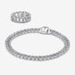 Timeless Pave Cuban Jewelry Set