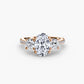 Three-Stone with Pavé Band