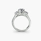 Three-Stone with Pavé Band