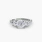 Three-Stone with Pavé Band 3